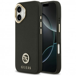 „Guess“ grūdėto Strass logotipo „MagSafe“ dėklas, skirtas iPhone 17 – juodas