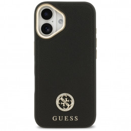 „Guess“ grūdėto Strass logotipo „MagSafe“ dėklas, skirtas iPhone 17 – juodas