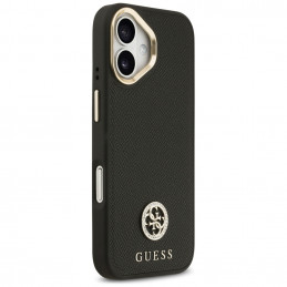 „Guess“ grūdėto Strass logotipo „MagSafe“ dėklas, skirtas iPhone 17 – juodas