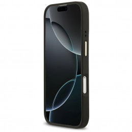 „Guess“ grūdėto Strass logotipo „MagSafe“ dėklas, skirtas iPhone 17 – juodas