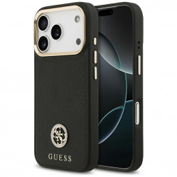 „Guess“ grūdėto Strass logotipo „MagSafe“ dėklas, skirtas „iPhone 17 Pro“ – juodas