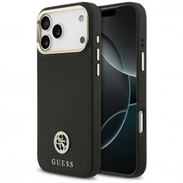 „Guess“ grūdėto Strass logotipo „MagSafe“ dėklas, skirtas „iPhone 17 Pro Max“ – juodas