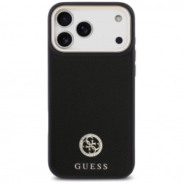 „Guess“ grūdėto Strass logotipo „MagSafe“ dėklas, skirtas „iPhone 17 Pro Max“ – juodas