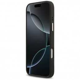 „Guess“ grūdėto Strass logotipo „MagSafe“ dėklas, skirtas „iPhone 17 Pro Max“ – juodas