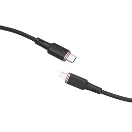 Acefast MFI kabelis USB Type C – Lightning 1,2m, 30W, 3A juodas (C2-01 black)