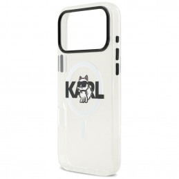 „Karl Lagerfeld IML Choupette Sketch Logo MagSafe“ dėklas, skirtas „iPhone 17 Pro Max“ – skaidrus