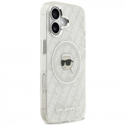 Karl Lagerfeld IML Karl Head Logo MagSafe iPhone 17 dėklas – pilkas