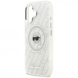 Karl Lagerfeld IML Karl Head Logo MagSafe iPhone 17 dėklas – pilkas