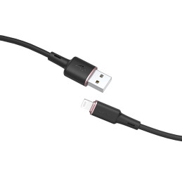 Acefast MFI USB – žaibo kabelis 1,2 m, 2,4 A juodas (C2-02 juodas)
