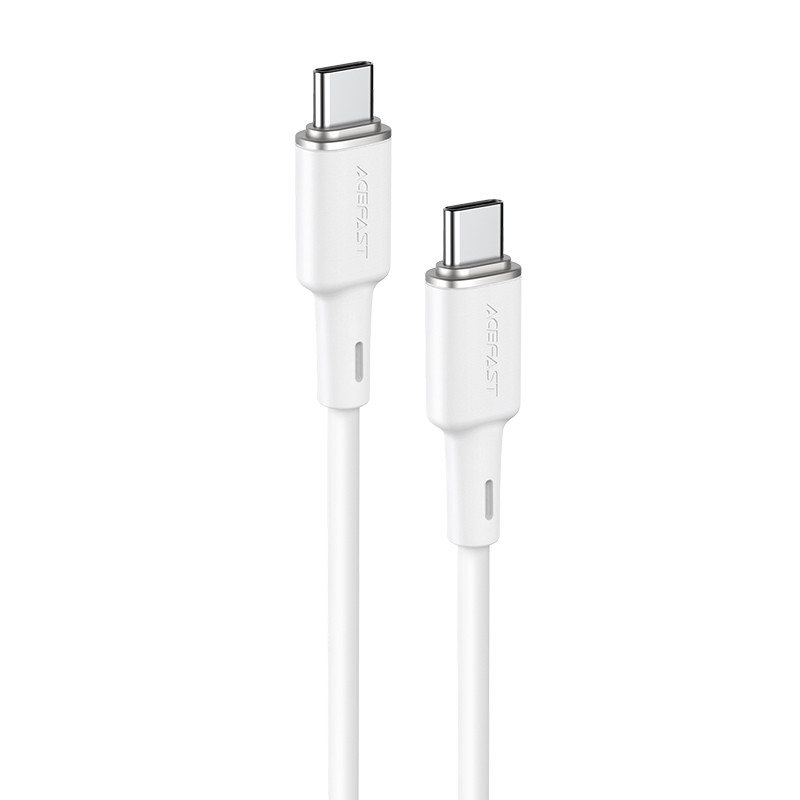 Acefast C2-03-CC USB-C – USB-C PD QC kabelis 60W 3A 480Mb/ s 1,2m – baltas