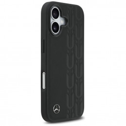 „Mercedes“ odinis lauro lapų spalvos „MagSafe“ dėklas, skirtas „iPhone 17“ – juodas