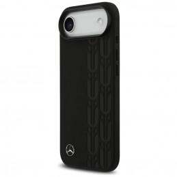 „Mercedes“ odinis „MagSafe“ dėklas su lauro lapų raštu, skirtas „iPhone Air“ – juodas
