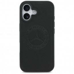 „Mercedes“ odinis vintažinio logotipo „MagSafe“ dėklas, skirtas „iPhone 17“ – juodas
