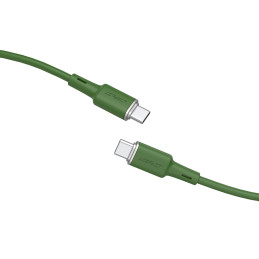 Acefast C2-03-CC USB-C – USB-C PD QC kabelis 60W 3A 480Mb/ s 1,2m – žalias