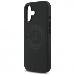 „Mercedes“ odinis vintažinio logotipo „MagSafe“ dėklas, skirtas „iPhone 17“ – juodas