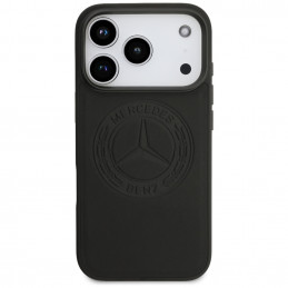 „Mercedes“ odinis vintažinio logotipo „MagSafe“ dėklas, skirtas „iPhone 17 Pro“ – juodas