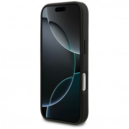 „Mercedes“ odinis vintažinio logotipo „MagSafe“ dėklas, skirtas „iPhone 17 Pro“ – juodas
