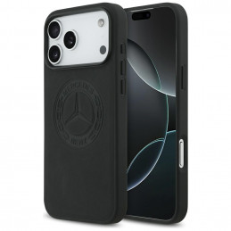 „Mercedes“ odinis vintažinio logotipo „MagSafe“ dėklas, skirtas „iPhone 17 Pro Max“ – juodas