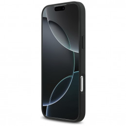 „Mercedes“ odinis vintažinio logotipo „MagSafe“ dėklas, skirtas „iPhone 17 Pro Max“ – juodas