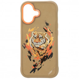 „Nimmy Tiger MagSafe“ dėklas, skirtas „iPhone 17“ – šviesiai rudas
