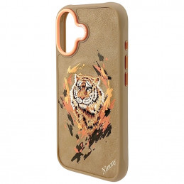 „Nimmy Tiger MagSafe“ dėklas, skirtas „iPhone 17“ – šviesiai rudas