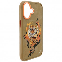„Nimmy Tiger MagSafe“ dėklas, skirtas „iPhone 17“ – šviesiai rudas