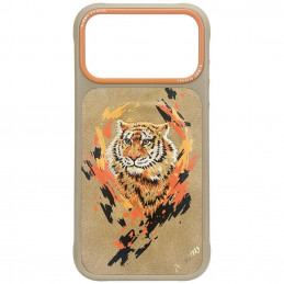 „Nimmy Tiger MagSafe“ dėklas, skirtas „iPhone 17 Pro“ – šviesiai rudas