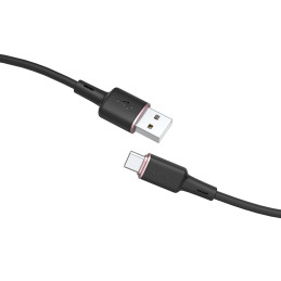 Acefast USB – C tipo USB laidas 1,2 m, 3A juodas (C2-04 juodas)