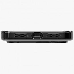 UNIQ Airsuit dėklas, skirtas iPhone 17 Pro Max su magnetiniu įkrovimu – juodas