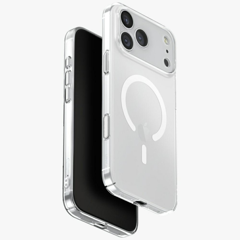 UNIQ Airsuit dėklas, skirtas iPhone 17 Pro Max su magnetiniu įkrovimu – permatomas