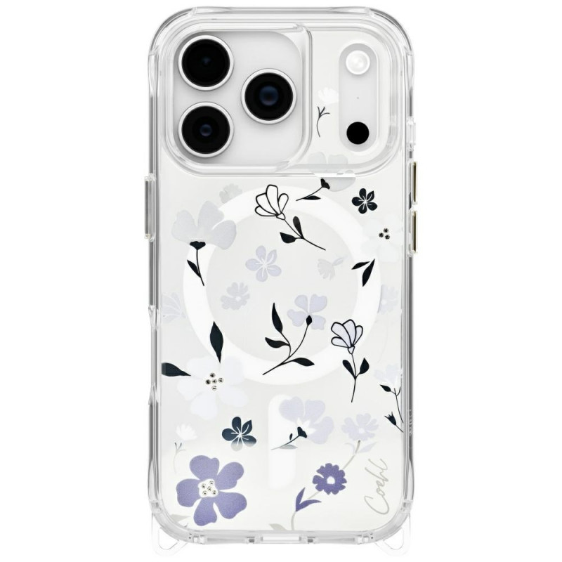 UNIQ Coehl Amara dėklas, skirtas iPhone 17 Pro, magnetinis įkrovimas – skaidrus