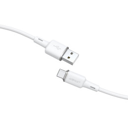 Acefast USB – C tipo USB kabelis 1,2 m, 3A baltas (C2-04 baltas)