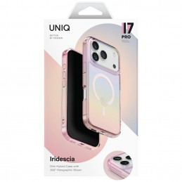 UNIQ Iridescia dėklas, skirtas iPhone 17 Pro, Magclick įkrovimas – daugiaspalvis