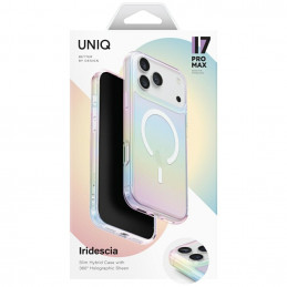 UNIQ Iridescia dėklas, skirtas iPhone 17 Pro Max su Magclick įkrovimu – daugiaspalvis
