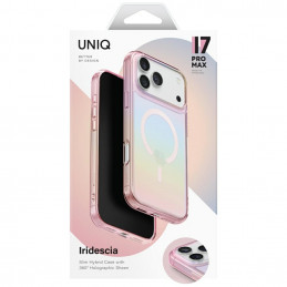 UNIQ Iridescia dėklas, skirtas iPhone 17 Pro Max su Magclick įkrovimu – daugiaspalvis