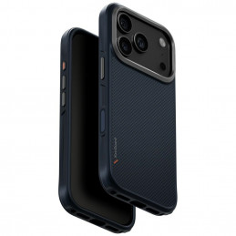 UNIQ Keva dėklas, skirtas iPhone 17 Pro, su Magclick įkrovimu – mėlynas