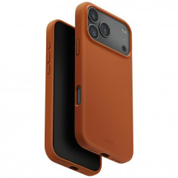 UNIQ Lino dėklas, skirtas iPhone 17 Pro Max su Magclick įkrovimu – oranžinis