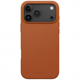 UNIQ Lino dėklas, skirtas iPhone 17 Pro Max su Magclick įkrovimu – oranžinis