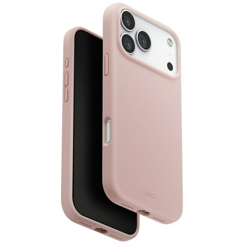 UNIQ Lino iPhone 17 Pro Max Magclick įkrovimo dėklas – rožinis