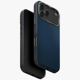 UNIQ Lyden DS dėklas, skirtas iPhone 17 Pro su magnetiniu įkrovimu – mėlynas ir juodas