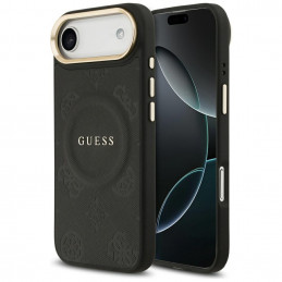 „Guess Peony Hot Stamp MagSafe“ dėklas, skirtas „iPhone Air“ – juodas