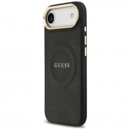 „Guess Peony Hot Stamp MagSafe“ dėklas, skirtas „iPhone Air“ – juodas