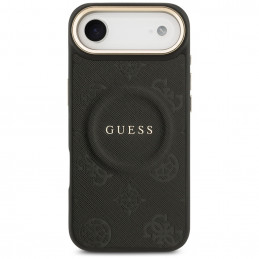 „Guess Peony Hot Stamp MagSafe“ dėklas, skirtas „iPhone Air“ – juodas