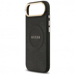 „Guess Peony Hot Stamp MagSafe“ dėklas, skirtas „iPhone Air“ – juodas