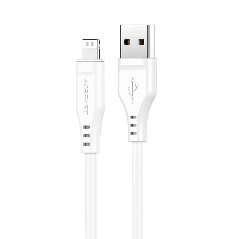 Acefast MFI USB – žaibo kabelis 1,2 m, 2,4 A baltas (C3-02 baltas)