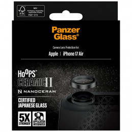 „PanzerGlass Hoops Ceramic II“ grūdintas stiklas „iPhone Air“ objektyvui