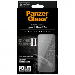 „PanzerGlass Ceramic II“ itin plataus pritaikymo „EasyAligner“, skirtas „iPhone 17 Pro“