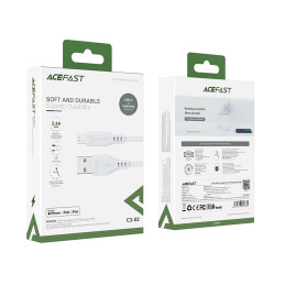 Acefast MFI USB – žaibo kabelis 1,2 m, 2,4 A baltas (C3-02 baltas)