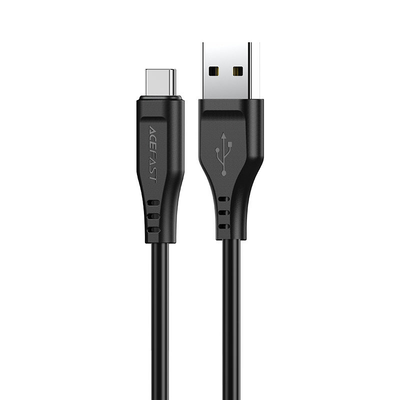 Acefast USB – C tipo USB laidas 1,2 m, 3A juodas (C3-04 juodas)