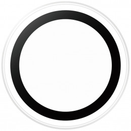 „PanzerGlass Hoops“ grūdinto stiklo kameros ekrano apsauga, skirta „iPhone Air“ – juoda